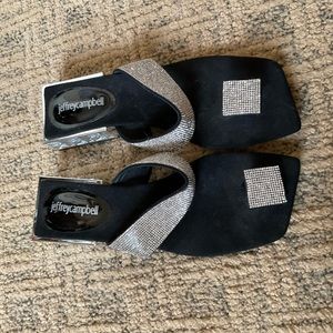 Jeffrey Campbell rhinestone sandals